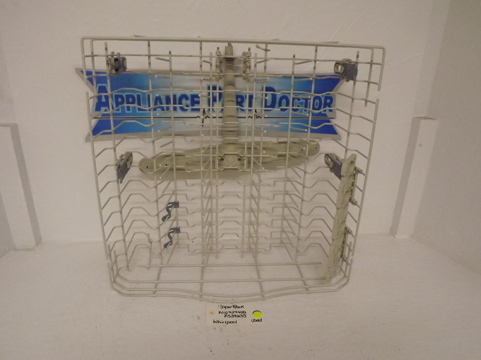 Whirlpool Dishwasher W10727422 8539235 Upper Rack Used Whirlpool Dishwasher W10727422 8539235 Upper Rack Used